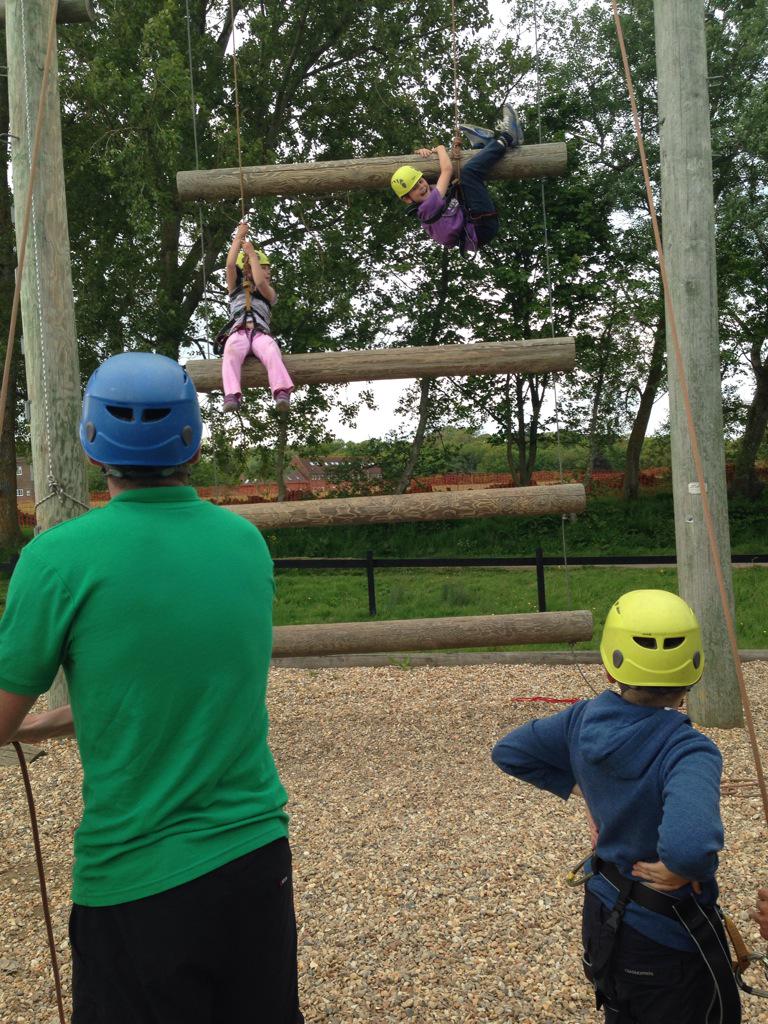 Spandannah's tweet photo. Good day had by all. Check out the Jacobs ladder this afternoon @Kingswood_ @KW_IOW #adventure #fun http://t.co/tI0hj8AEaP