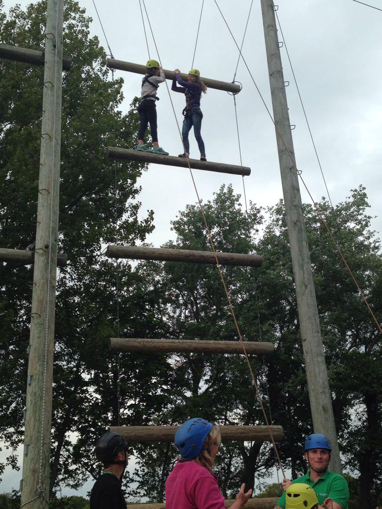 Spandannah's tweet photo. Good day had by all. Check out the Jacobs ladder this afternoon @Kingswood_ @KW_IOW #adventure #fun http://t.co/tI0hj8AEaP