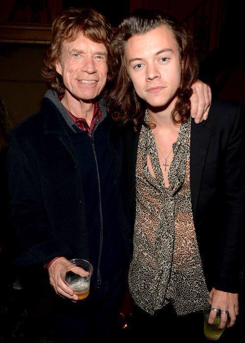Harry junto a Mick Jagger en el recital privado de los Rolling Stones en Los Angeles -20/05- #OF1D