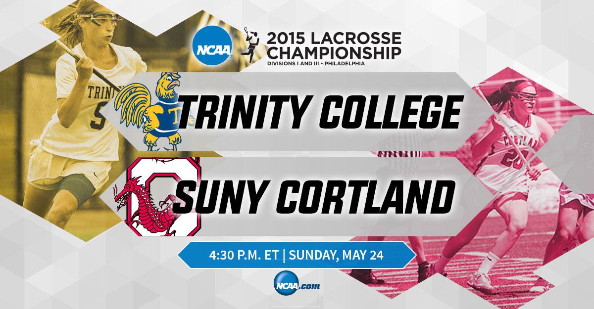The DIII #ncaaWLAX National Championship Game is set!