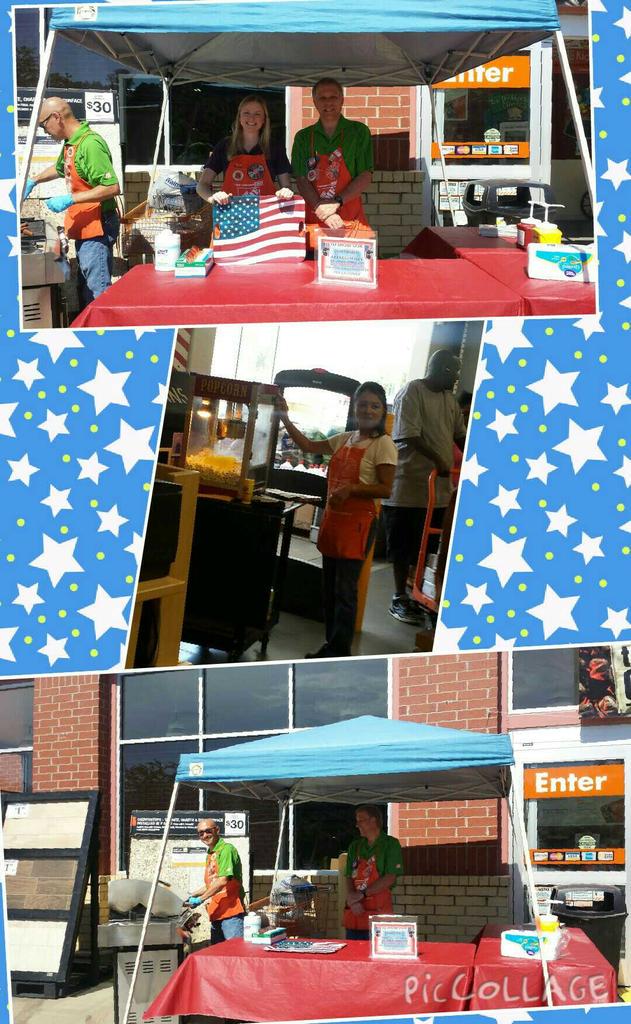We had a great time today grilling hotdogs &amp; popping popcorn for our customers. Celebrating Memorial Day weekend!!!