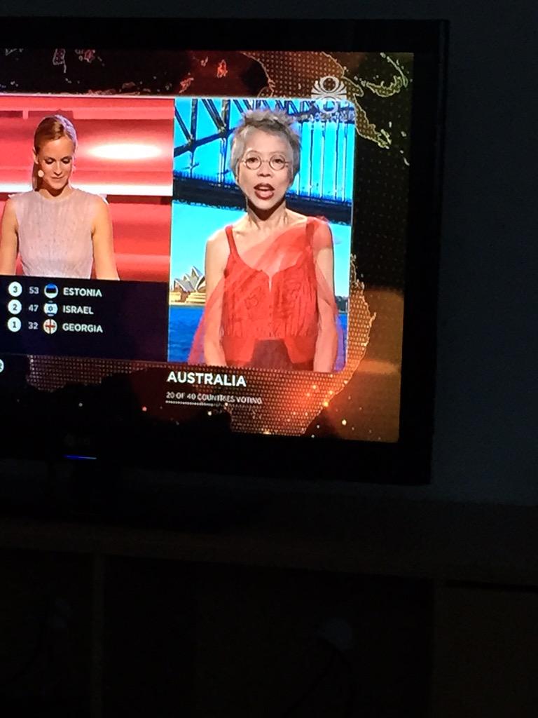 Eina manneskjan í Ástralíu sem var vöknuð. #12stig