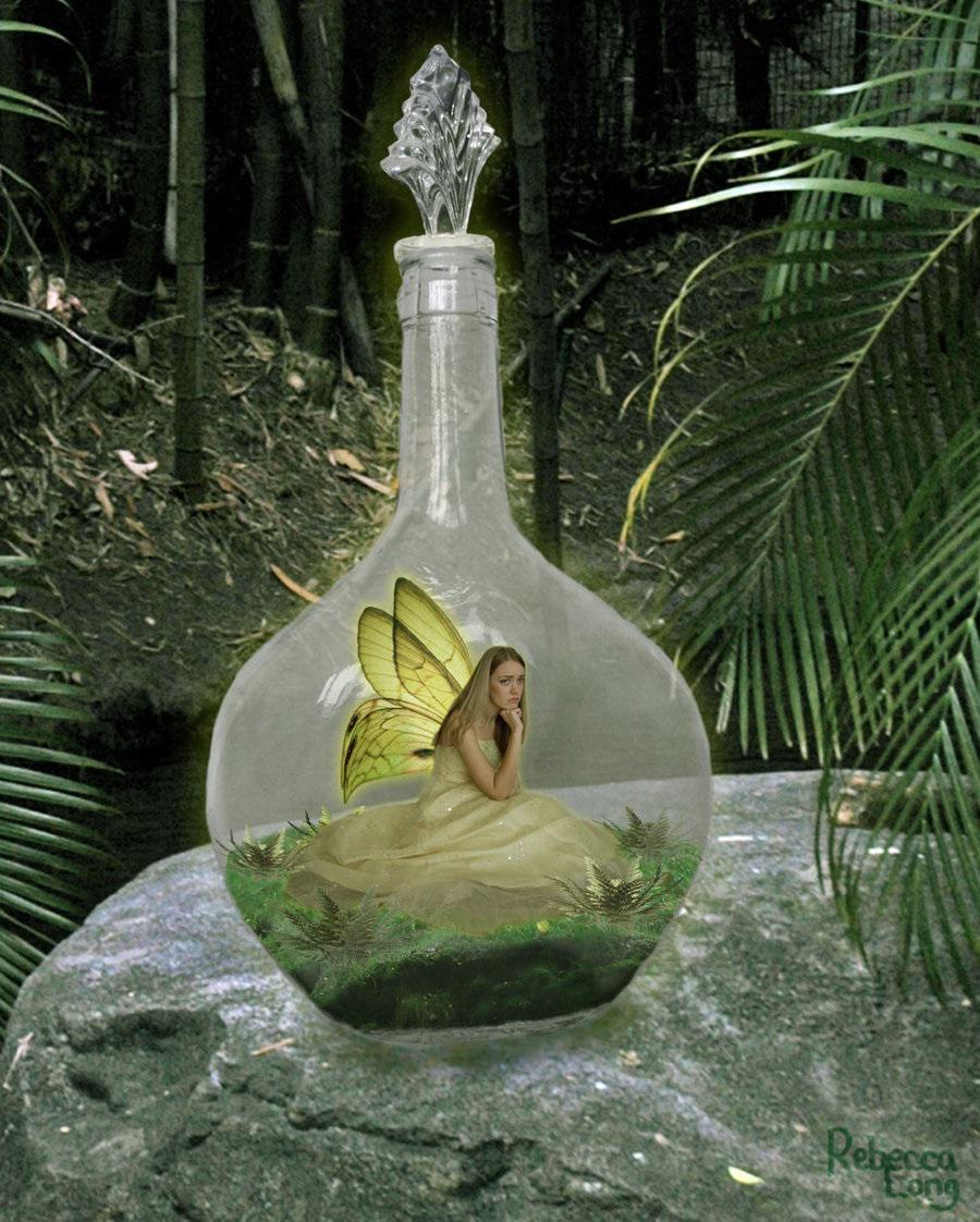 *The young fairy sits alone stuck in a bottle watching <a href="/GingerSpeedy/">A Speedy Ginger</a>* Hello? *Icy voice*