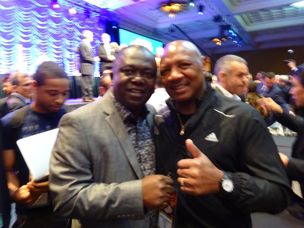 Happy 61st birthday Marvin Hagler.Never raced in the ring,didn\t hide an injury.Great,meeting again last December. 