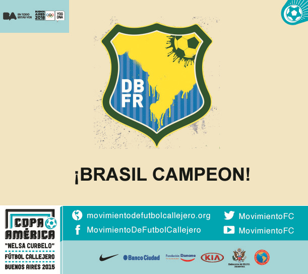 MovimientoFC's tweet photo. ¡FELICITACIONES / PARABÉNS!

#CopaAméricaBA2015 #FútbolCallejero http://t.co/4VJPPzjAIc
