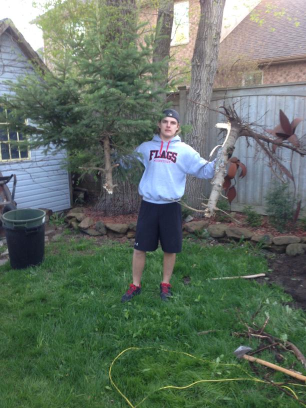 YoungGunzCo's tweet photo. Tree didnt stand a chance against #YGlandscaping http://t.co/bGEuJxWDxN