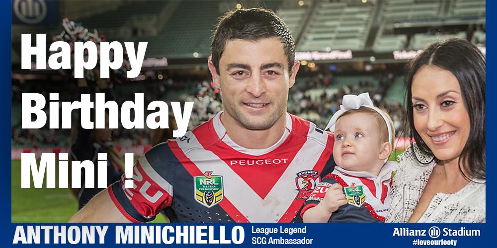 HAPPY BIRTHDAY to and Sydney Roosters legend Anthony Minichiello! 
