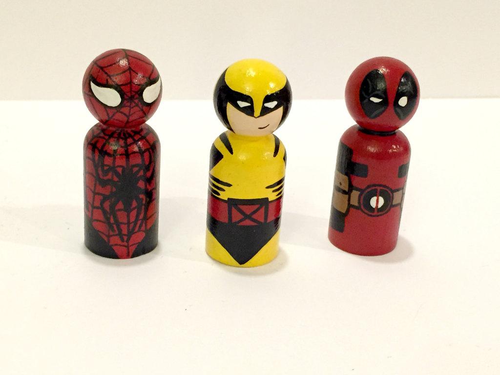 marvel peg dolls