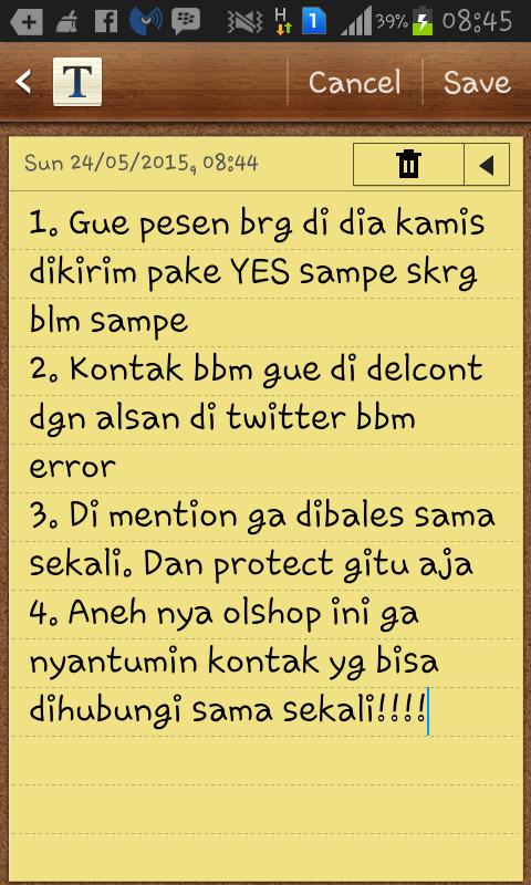 BFashionStore26's tweet photo. olshop penipu @JeneferAdinda  . bbm an vida no rekening mandiri an dedi kusnaedi.Baca note! @CariProduk @AdsReseller http://t.co/KQPuHqFhiK