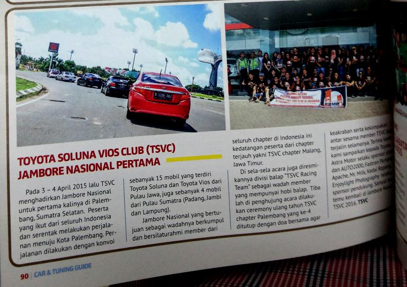 Berita #TSVCjamnas15 di Majalah <a href="/car_tuningguide/">CAR & TUNING GUIDE</a> edisi 513 hal.90 <a href="/ToyotaID/">Toyota Indonesia</a>