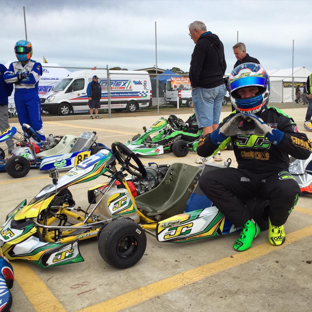 JC_Kart's tweet image. @FaintJason ready for the last heat of KZ2... #JCKart #poser