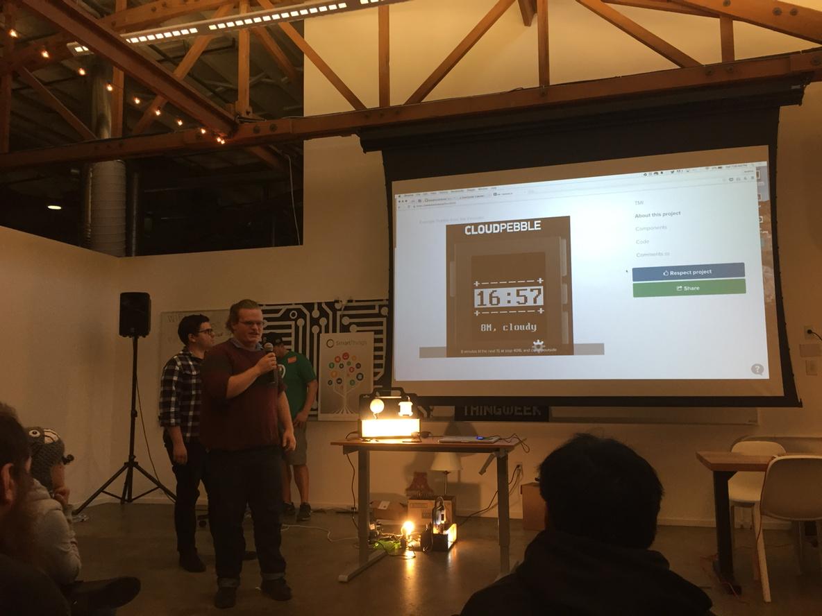 meld_tech's tweet photo. Bus schedules and weather on a pebble at #HoTPDX #ThingWeekPDX http://t.co/zgBKEJ95H1 http://t.co/QTaGwWVgLt