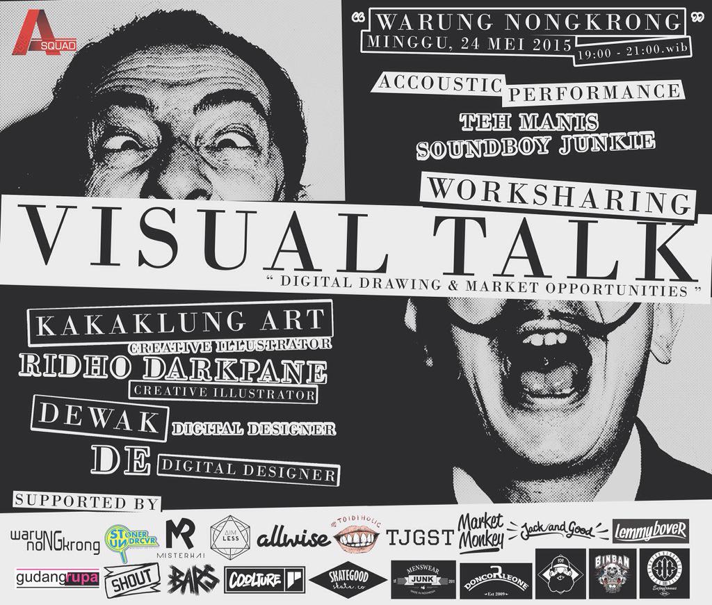 _kaciw's tweet image. jangan lupa hari ini! dateng ke #visualtalk sharing bareng tentang karya digital #lampunggeh #goaheadpeople