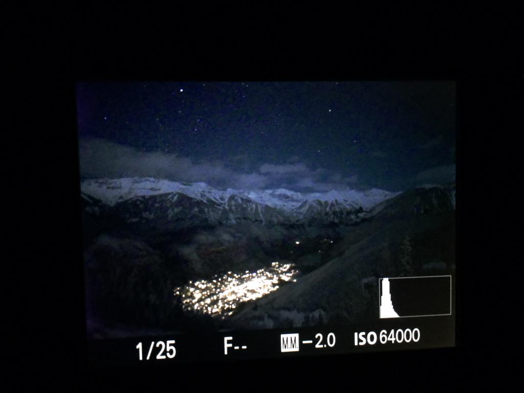 Stars are out! Will it be clear at 3am when lights go out?!? #lightsout <a href="/Mountainfilm/">Mountainfilm</a>
