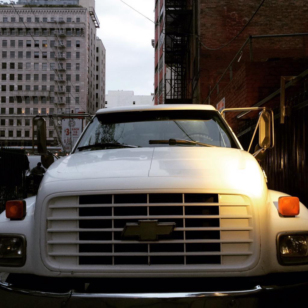 TheTowMovie's tweet photo. No photos on #TheTowMovie set (we'll have tons soon!) but we did get permission for this little teaser.... http://t.co/NOZeo7Kq54