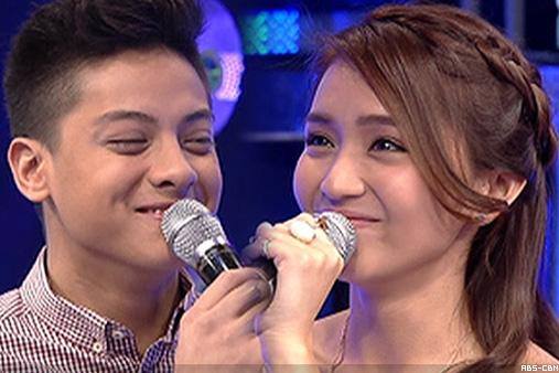 biguel22's tweet photo. 'Kilig' as Daniel, Kathryn reenact 'Pangako Sa 'Yo'♥♥♥ http://t.co/HZOOFnHzGT