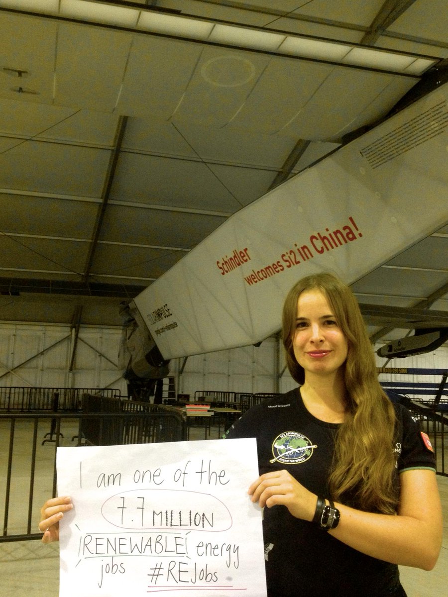 solarimpulse's tweet photo. 7.7 million people employed by renewables! #REjobs @IRENA http://t.co/kTX2dnZnOD http://t.co/FBkasJU4KJ