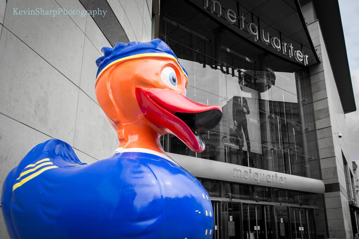 kevinsharp7's tweet photo. Airport Duck outside the metquater (aka PilotDuck) @BexIllustration @AquaDucked #LiverpoolDuckTrail #ducksnap http://t.co/QuT5I4a9aK