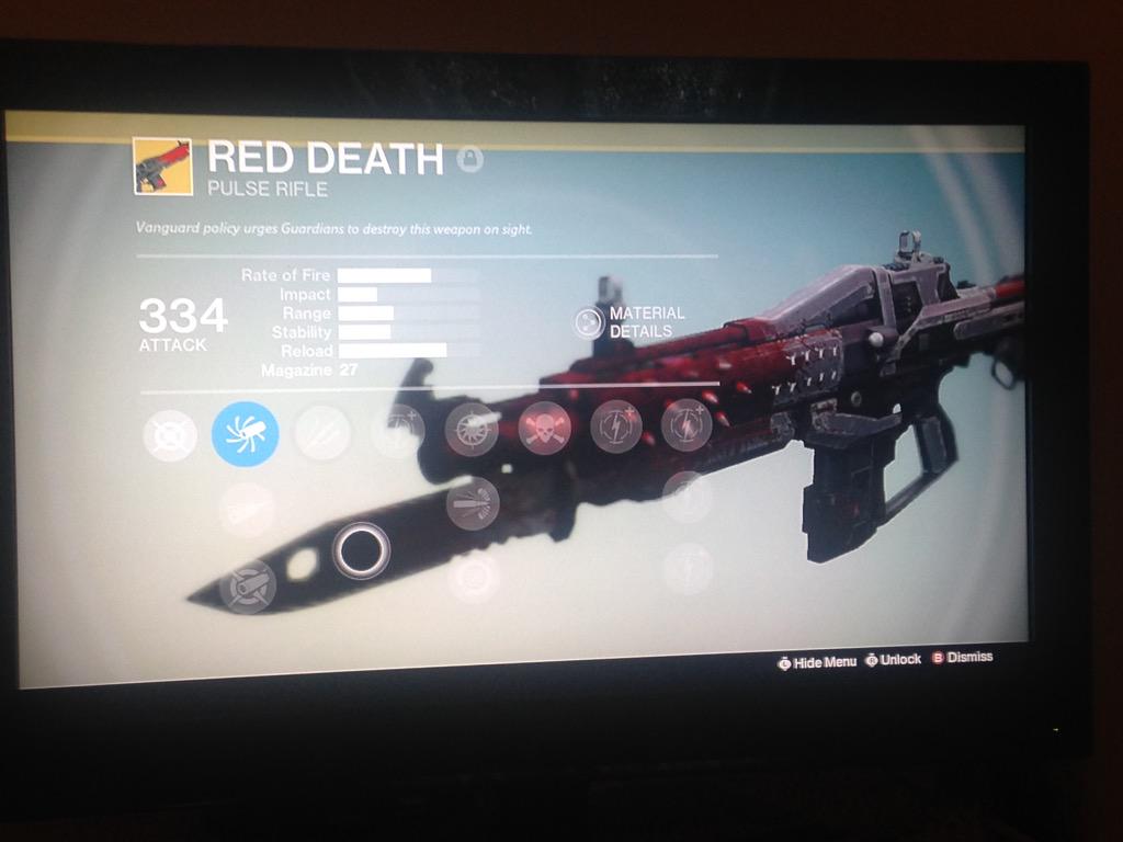 datshardguy's tweet image. It finally happened! From a legendary engram too! #destinythegame #reddeath #MasterRahool