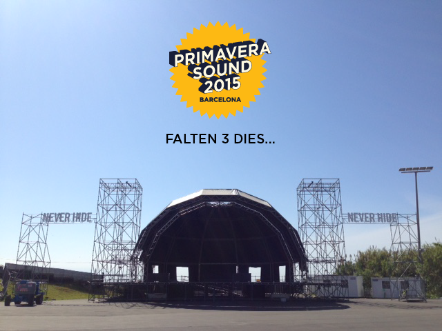 Primavera_Sound's tweet photo. 3 days left. 
Full festival &amp; day tickets / Abonos y entradas de día: http://t.co/6ooDi11wMa #primaverasound http://t.co/Zy7vFaLj9e