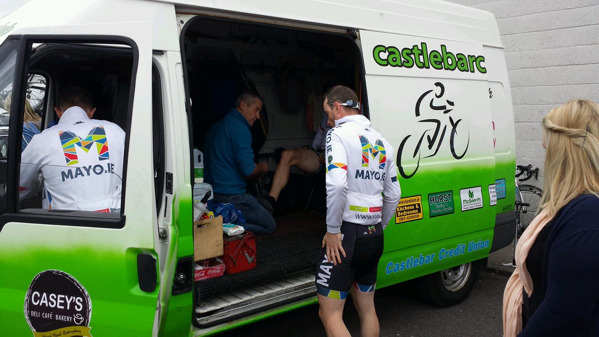 Getting ready for final stage #Ras2015 mayo.ie