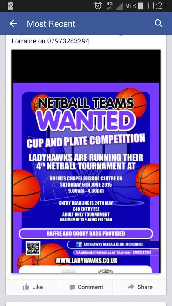 Cheshire YFC Netball tweet media