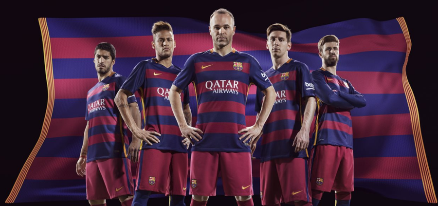 Barcelona Reveal New Kits For The 15 16 Season With Horizontal Stripes News Scores Highlights Stats And Rumors Bleacher Report