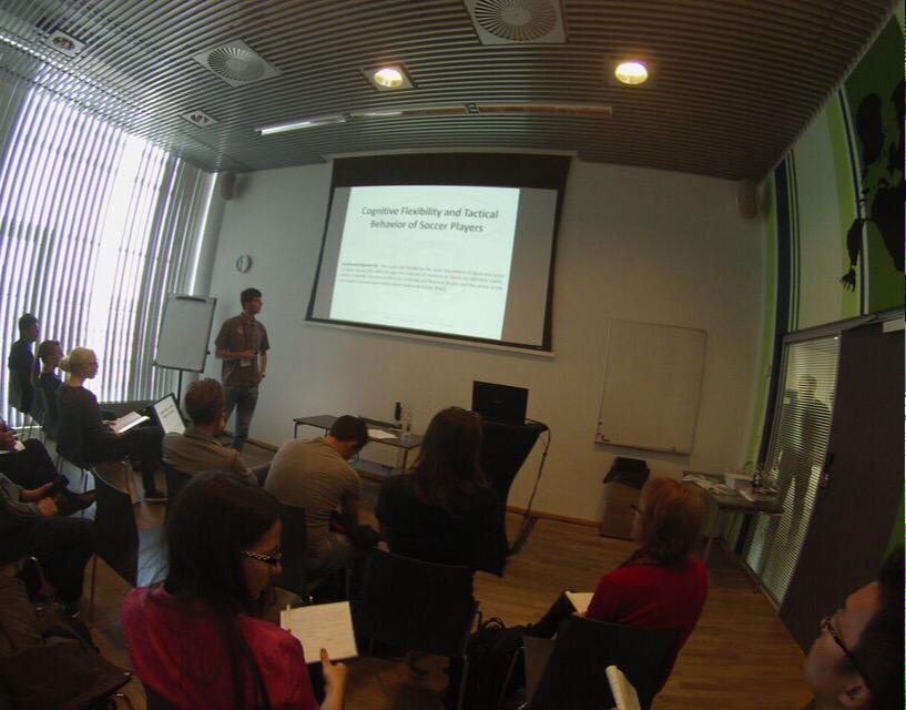 NUPEF_UFV's tweet photo. Members of NUPEF have presented 9 scientific presentations at the wcsf2015 in Copenhagen. #westudysoccer http://t.co/InBDhcbSBc