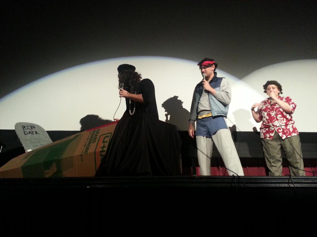 Aaron_Carpenter's tweet photo. Hilarity ensued at #Goonfest2015 @MasterPancake. I saw the final Austin #GOONIES show. Good luck, DFW. #GoonsForever http://t.co/yZA0ePdYUF