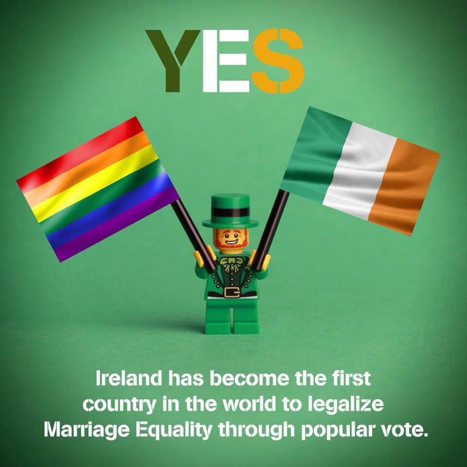 EmmaAshy's tweet photo. Well done Ireland!! Equal rights for all #IrelandSaidYES http://t.co/cdX9bhRA4J