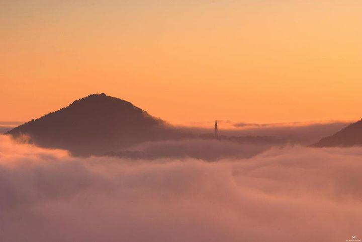EmanueleRosina's tweet photo. Euganeamente
"Il piccolo borgo di #Calaone, adagiato tra le pendici del Monte Castello, sbuca tra il mare di nubi..." http://t.co/BL1ClxKCFG