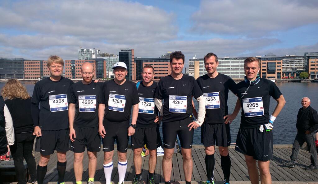 MetteSvitring's tweet photo. The @Trifork_DK team is ready for the #cphmarathon http://t.co/hyUzRPTSFu