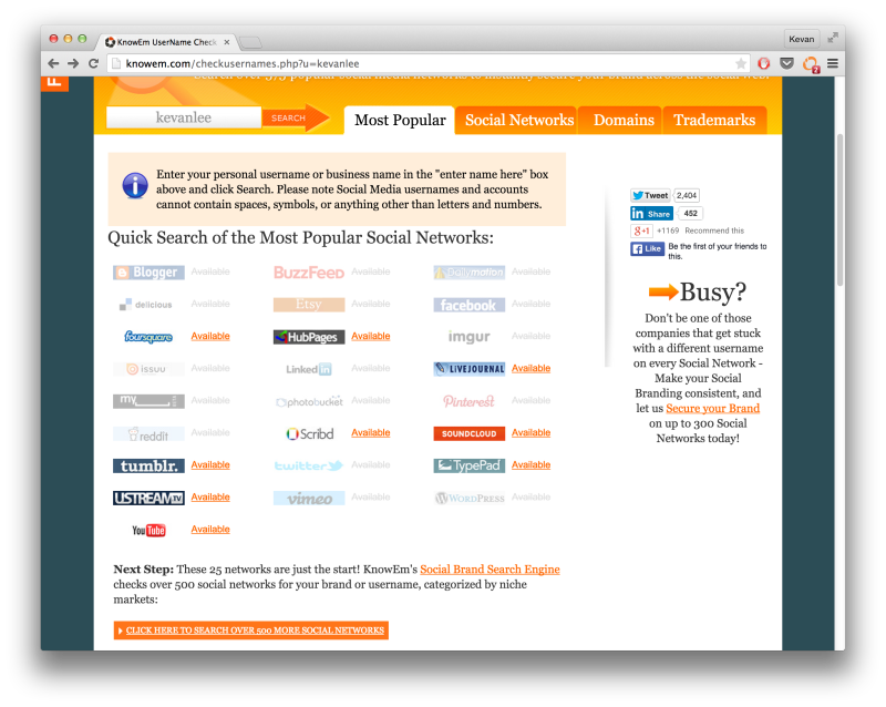 buffer's tweet photo. How to Reserve Your Username on Every Social Network http://t.co/6swUN2qTau http://t.co/W7N3bxJToc