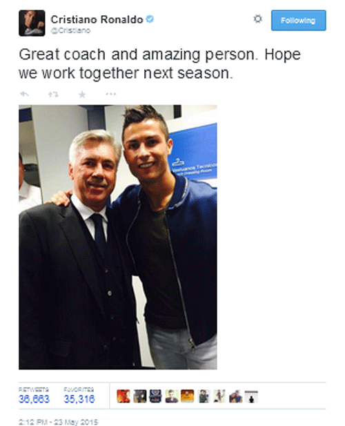 7OKERBOLA's tweet photo. http://t.co/YT5rm6Xtcm - Kode Keras, Cristiano Ronaldo Ingin Ancelotti Bertahan http://t.co/PJK6hNXKnb
#TheDanceIcon
#BDMHUTNET_7