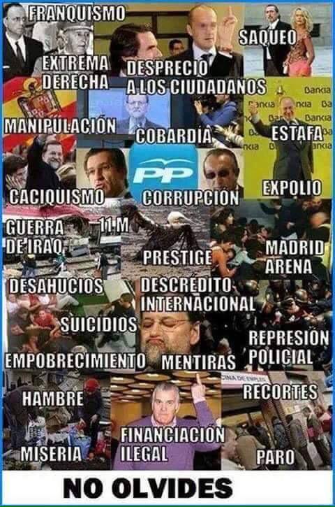 Charlygeta's tweet photo. #Eleccion2015 no te olvides de esto cuando vayas a votar. #ppsoecomplices y #ciudadanos también. http://t.co/HAsxFleIW3