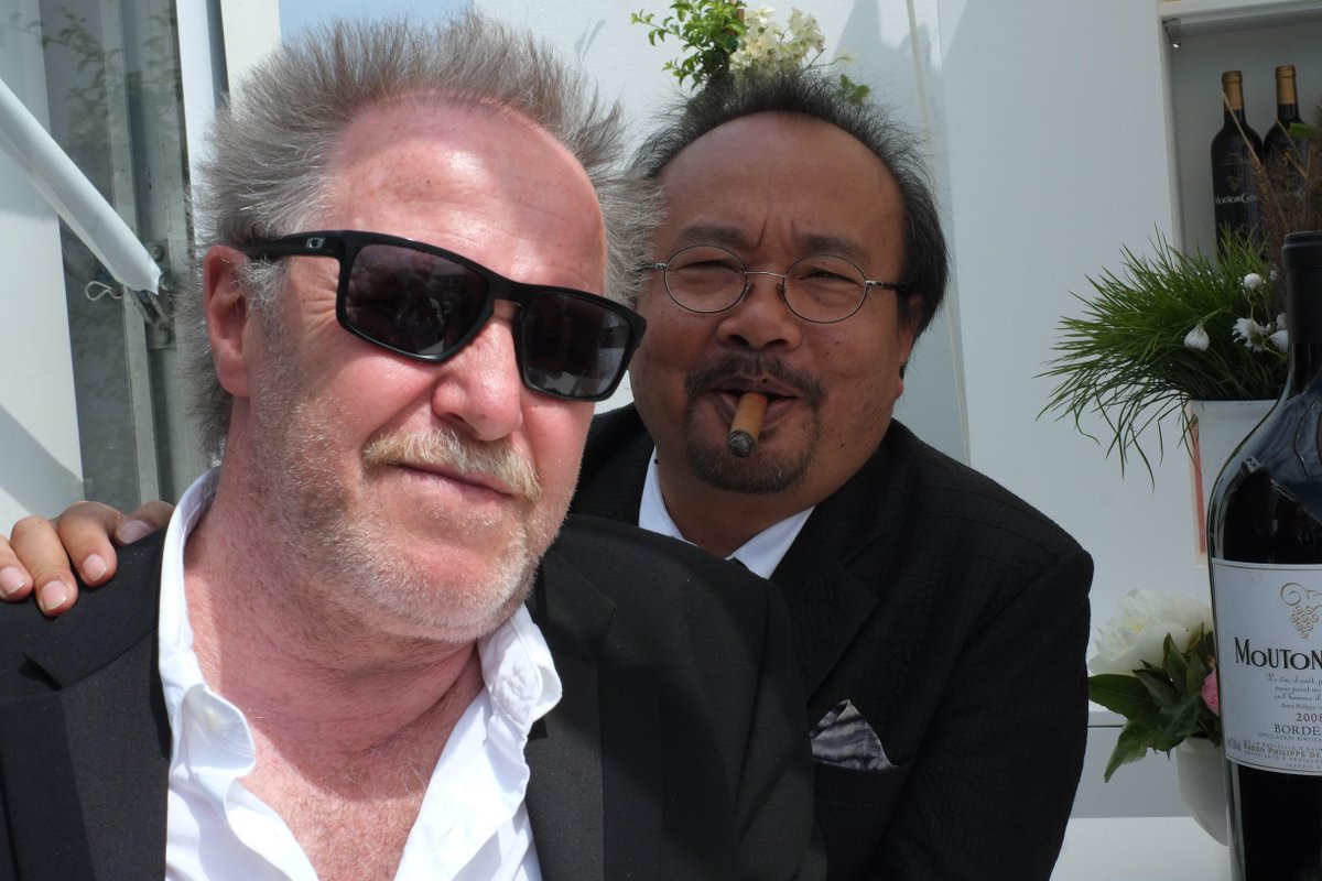 stephane_scam's tweet photo. #Cannes2015 nicolas philibert et rithy panh... comme un air de tontons flingueurs. http://t.co/BqELvrZ9wq