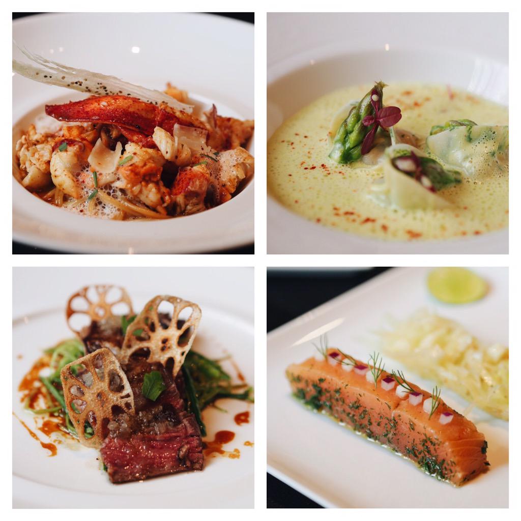 kamonwan's tweet photo. Lunch at L'atelier de Joel Robuchon. Worth every Baht in my humble opinion. http://t.co/H3IlRE8oN2