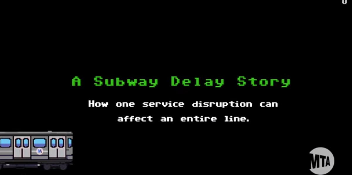 PromohHQ's tweet photo. Funky 8-bit animation from NYC @MTA shows #socialvideo as a powerful #storytelling medium https://t.co/nRyggoeAtD http://t.co/EQv6Od7VAn