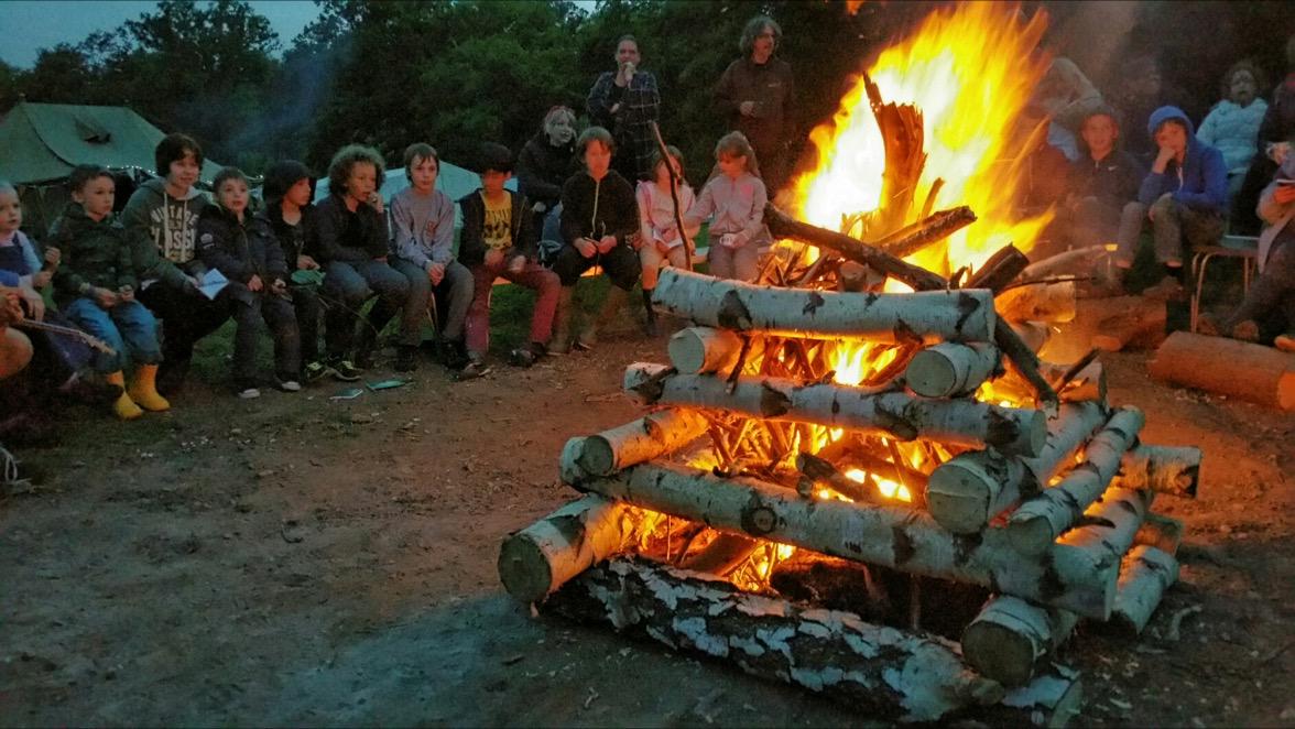 CallunaConserva's tweet image. District Camp Council Fire. The Fire will never die.