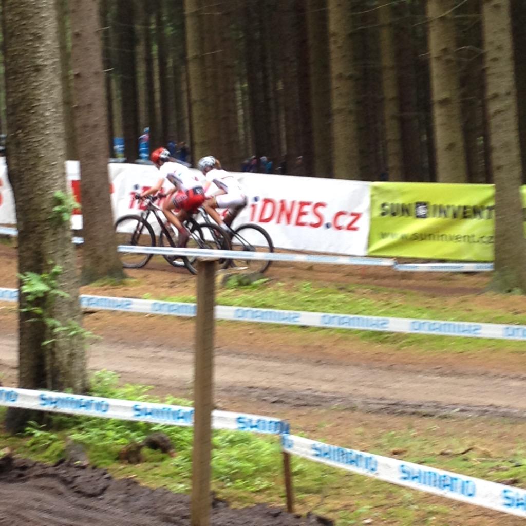 Maja odrabia stratę i wyprzedza! #NoveMesto #mtb