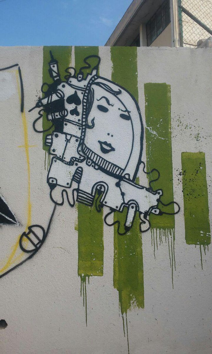 BaladkProject's tweet photo. "You have to scratch on walls somewhere or you will go crazy" @mikevderderian work halfway!! wait for the full work! http://t.co/rsAgzJsVnZ