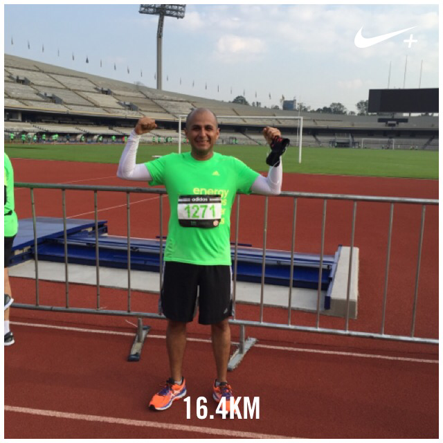 miguem's tweet photo. #Split16kAdidas  I just ran 16.4 km @ a 5'43''/km pace with Nike+. #nikeplus http://t.co/a1yUAWQvYU