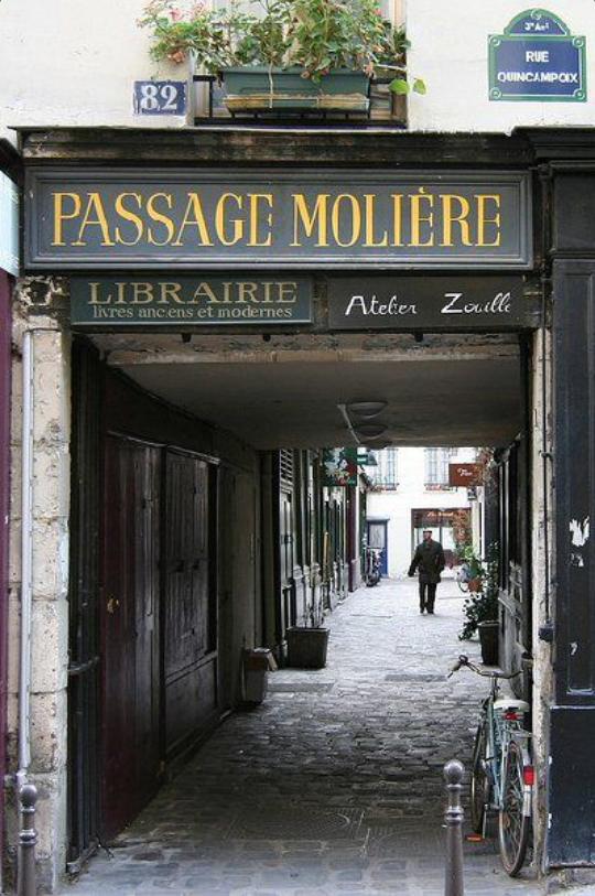 MonoklEdebiyat's tweet photo. Molière Geçidi, Paris. #EdebiTur http://t.co/dwZxSXSgtu
