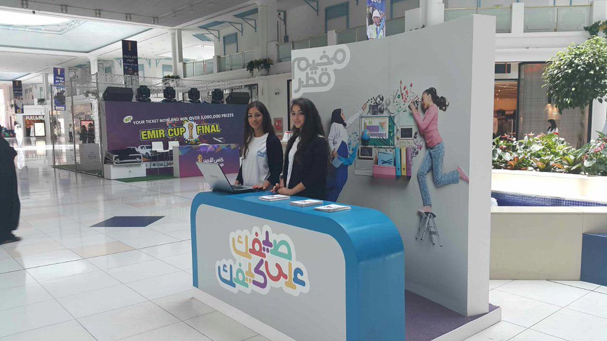 SnowComms's tweet photo. #Snowcomms is managing the recruitment of Young Students for Qatar Camp in both #Villaggio and #Landmark malls. http://t.co/NXRwcSxrCn