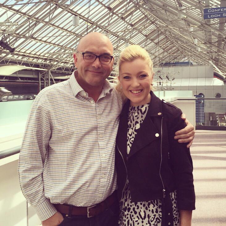 RosieOneill's tweet photo. Great chat with @GreggAWallace at the Ideal Home Show this morn! #IHSS15 http://t.co/r6PTzvrW07