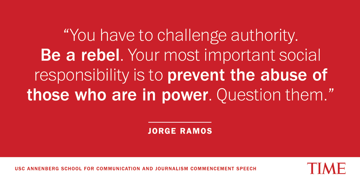 TIME's tweet photo. Jorge Ramos’ message for journalists: Take a stand http://t.co/pr98B8v8iC http://t.co/gzhrD1zmjV