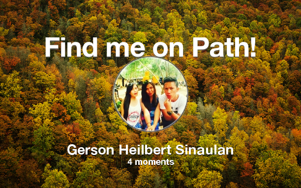 HelbertEcon's tweet photo. Find me on #Path now! Go to: http://t.co/O2CeaCocll! #thepersonalnetwork http://t.co/Xttc2K0IV6