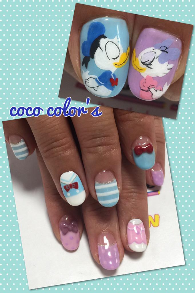 Color Sすずきあい Sur Twitter お客様オーダー ドナルドデイジー痛ネイル ふんわりカラーでかわいい 痛ネイル Http T Co Hltlnogbic