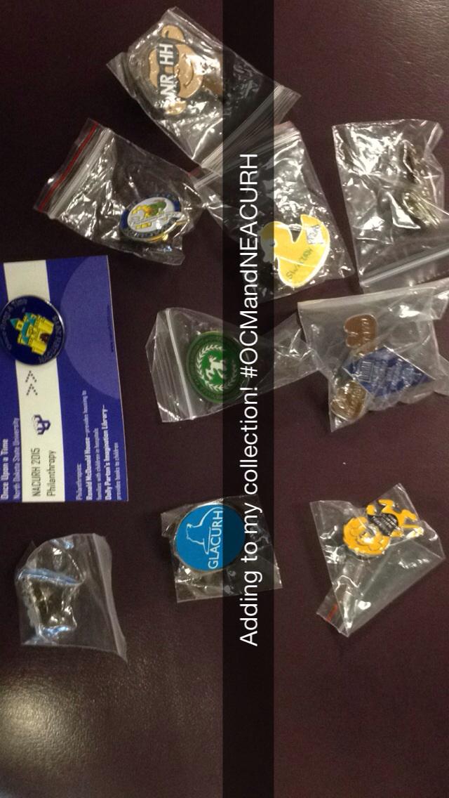 So...many...PINS! Thanks to the NSRO! :) #OCMandNEACURH