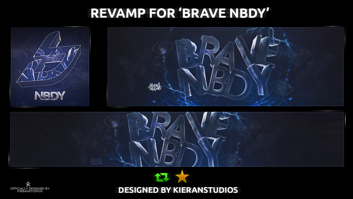 KieranStudios's tweet photo. Revamp @BraveNBDY! RT's and Favs appreciated!:) http://t.co/QuAOyOyXPB